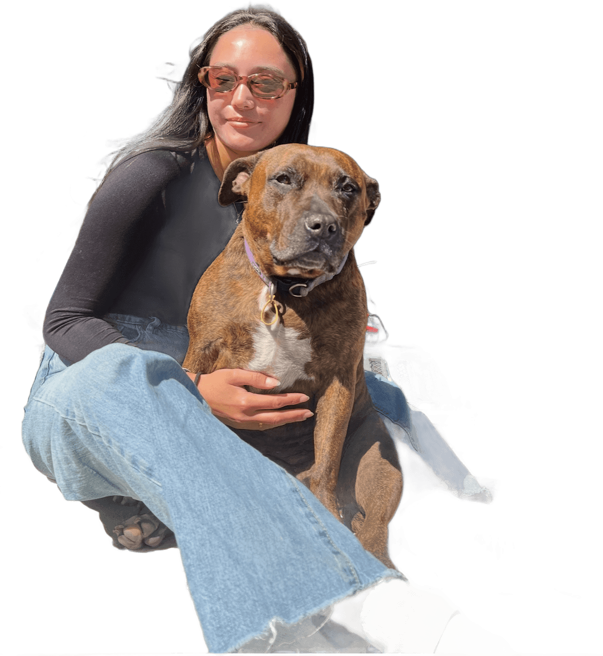 JoJo with her dog